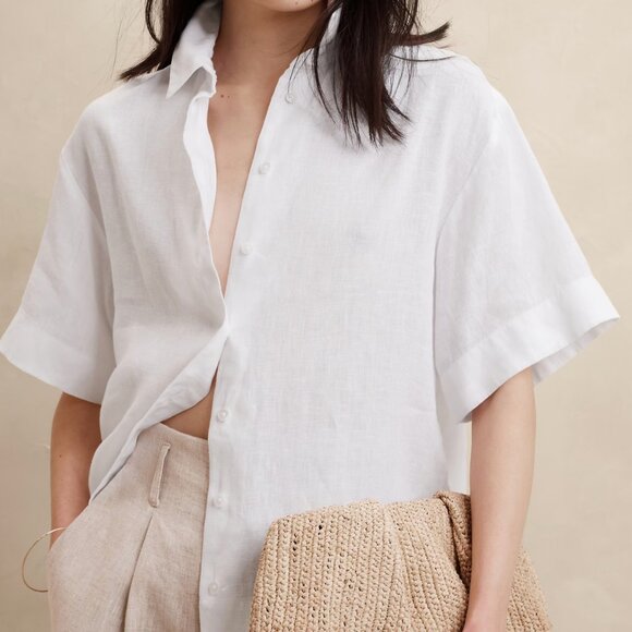 Banana Republic Tops - The Boxy Linen Shirt